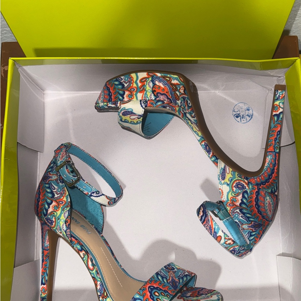 Gianni Bini Pamona Multi-Color Heels - Picture 9 of 9